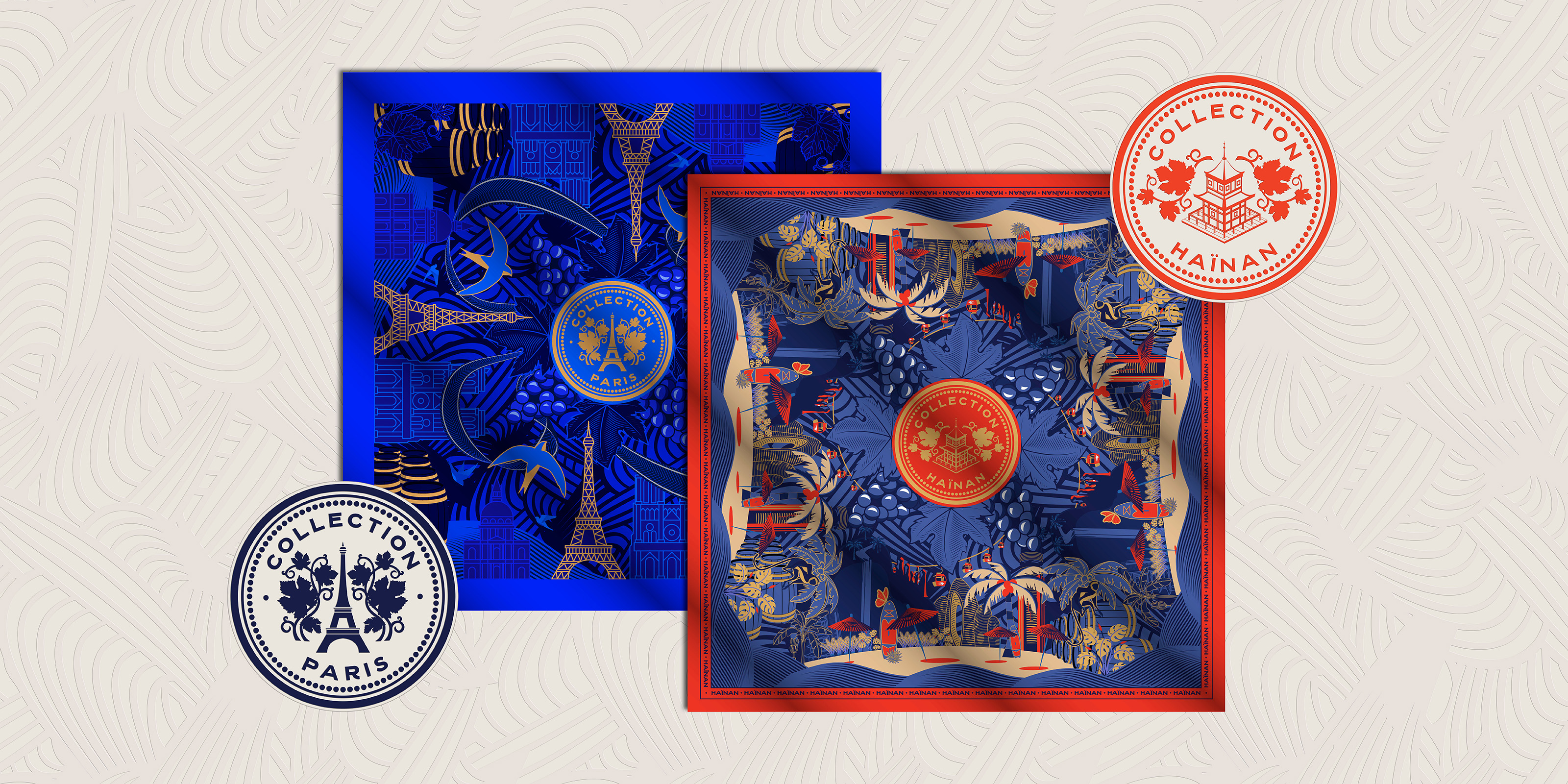 Animation de marque pour Martell à l'occasion de l'ouverture d'un nouveau flagship sur l'île d'Hainan. Agence design luxe Paris.
