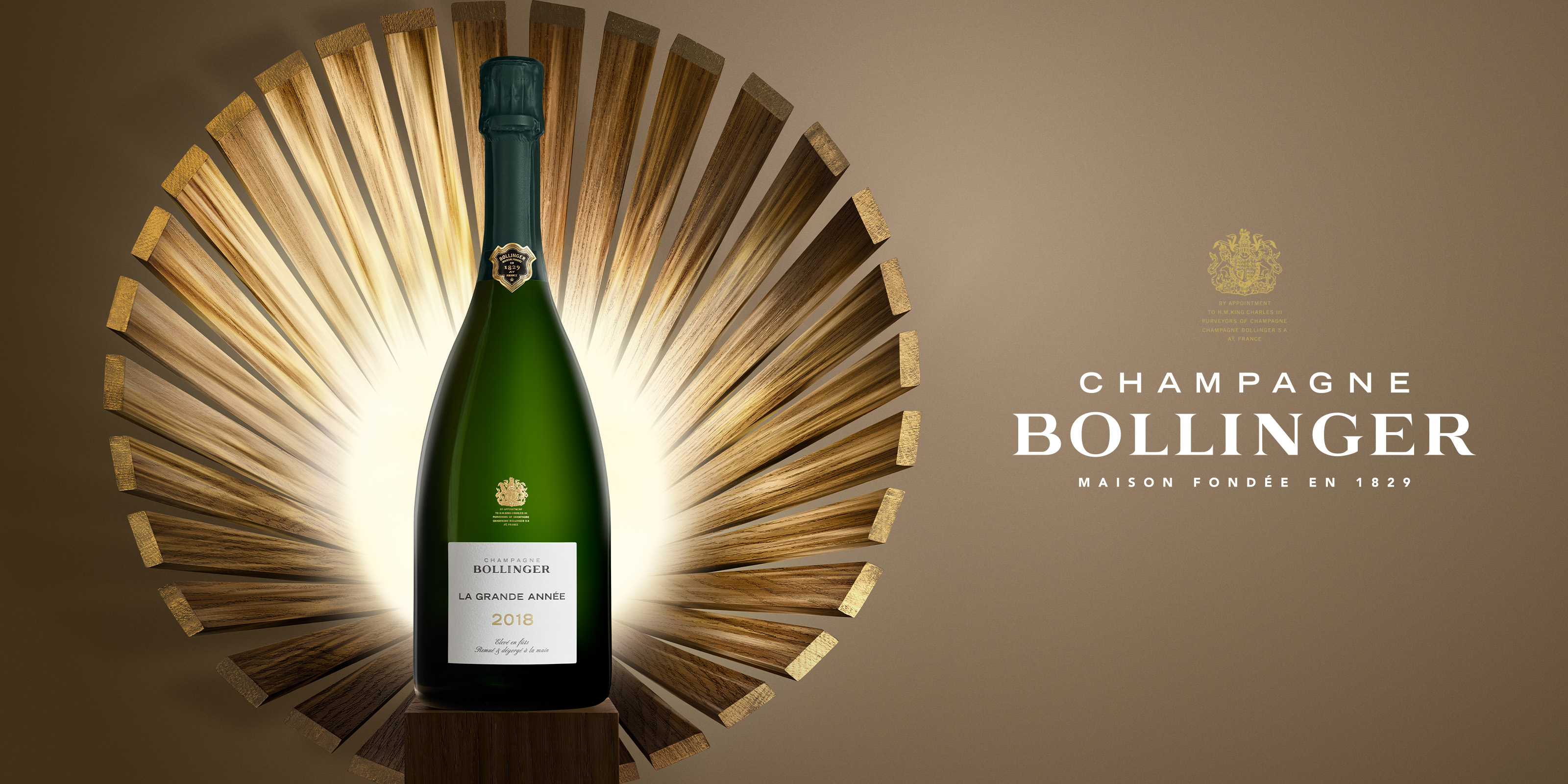 Partisan du Sens X Champagne Bollinger : Premium & luxury design agency. Packaging, Key-Visual, Box, Retail experience